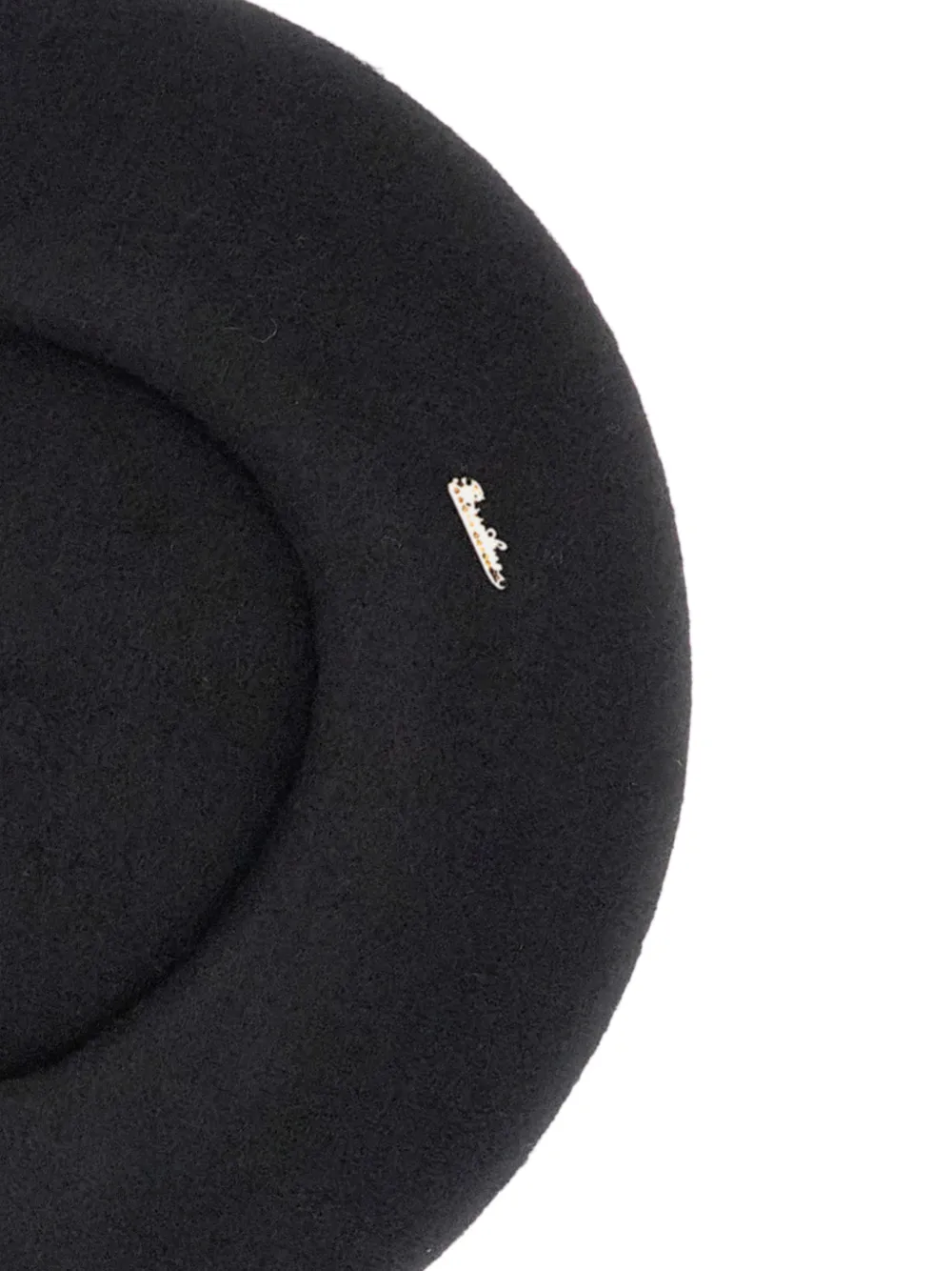 Borsalino Wollen baret met pompon Zwart