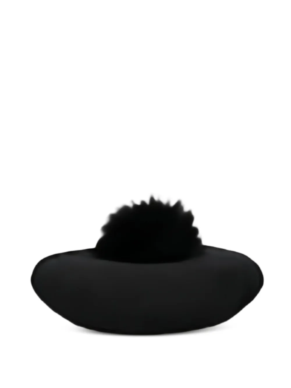 Borsalino pompom-detail wool beret