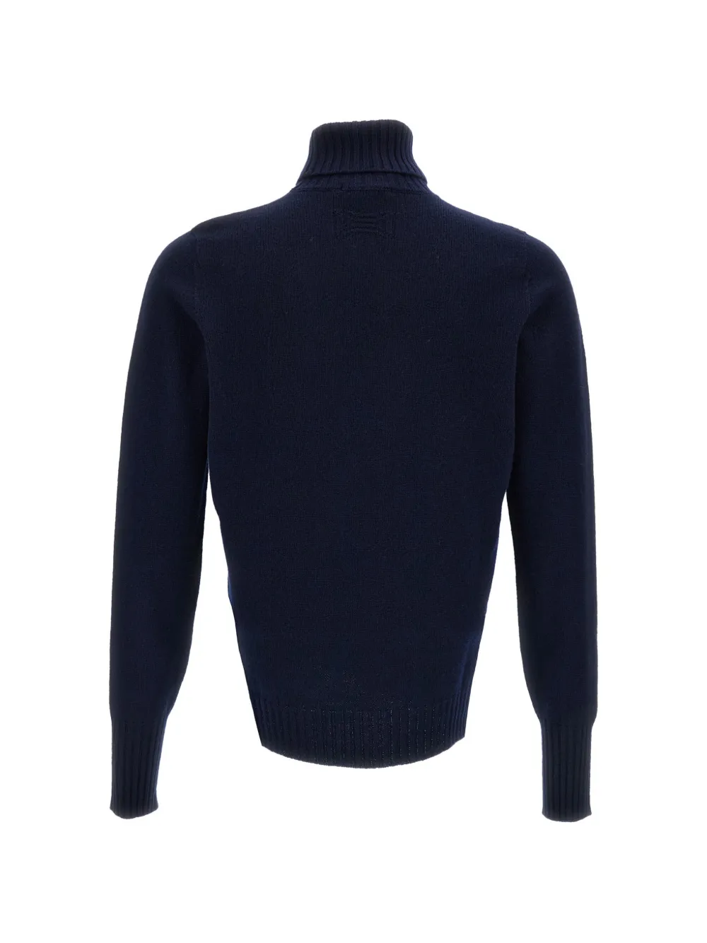Drumohr Jersey gebreide coltrui Blauw