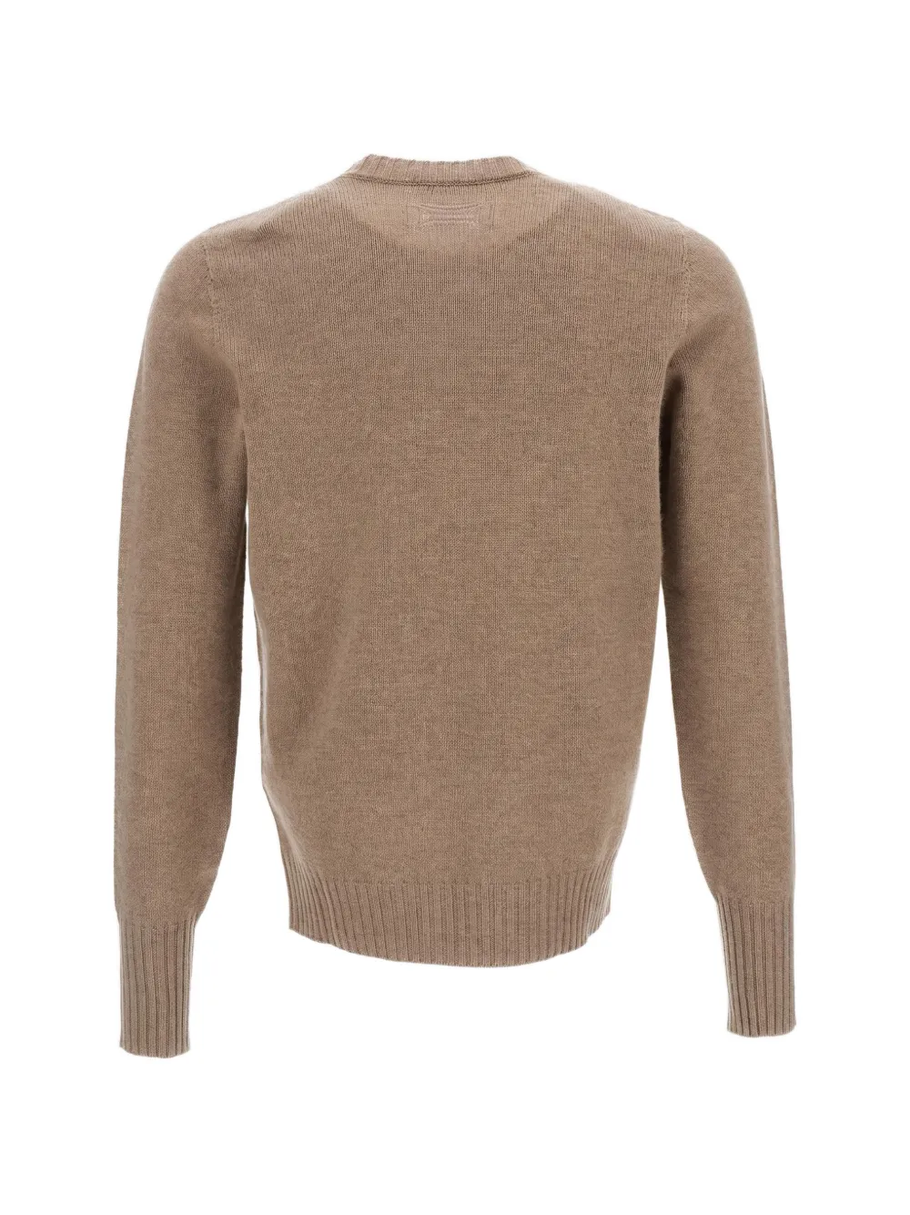 Drumohr Trui van lamswol met ronde hals Beige