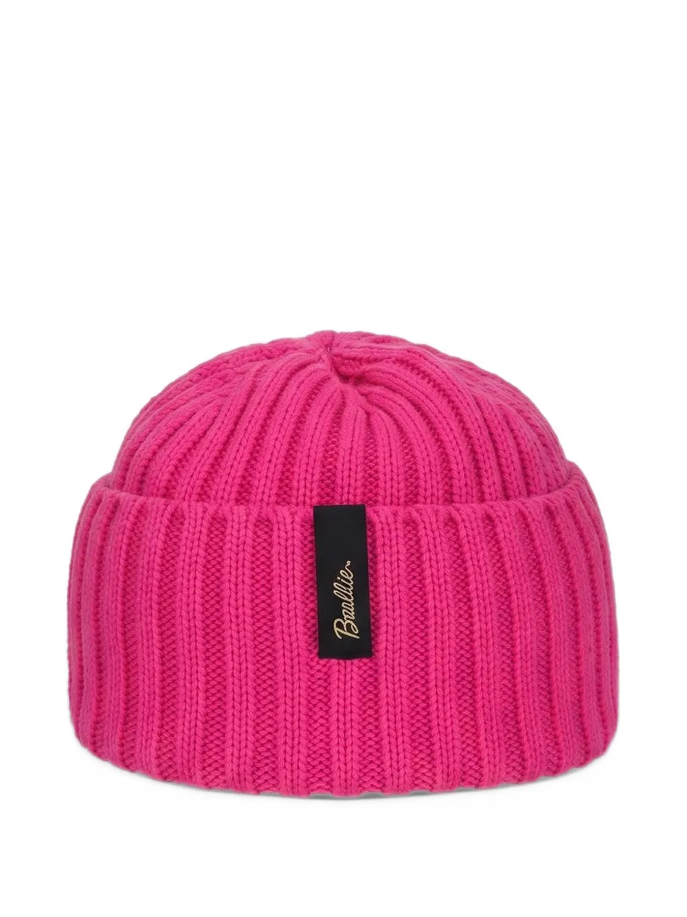 Borsalino Bell ribbed-knit beanie hat Roze