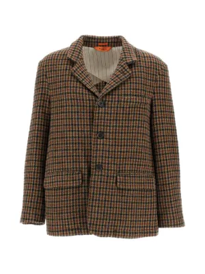 Comme Des Garçons Homme 2012 Bleached Tartan Jacket | Red | FARFETCH