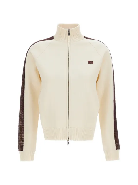 Wales Bonner side-stripe zip-up sweater