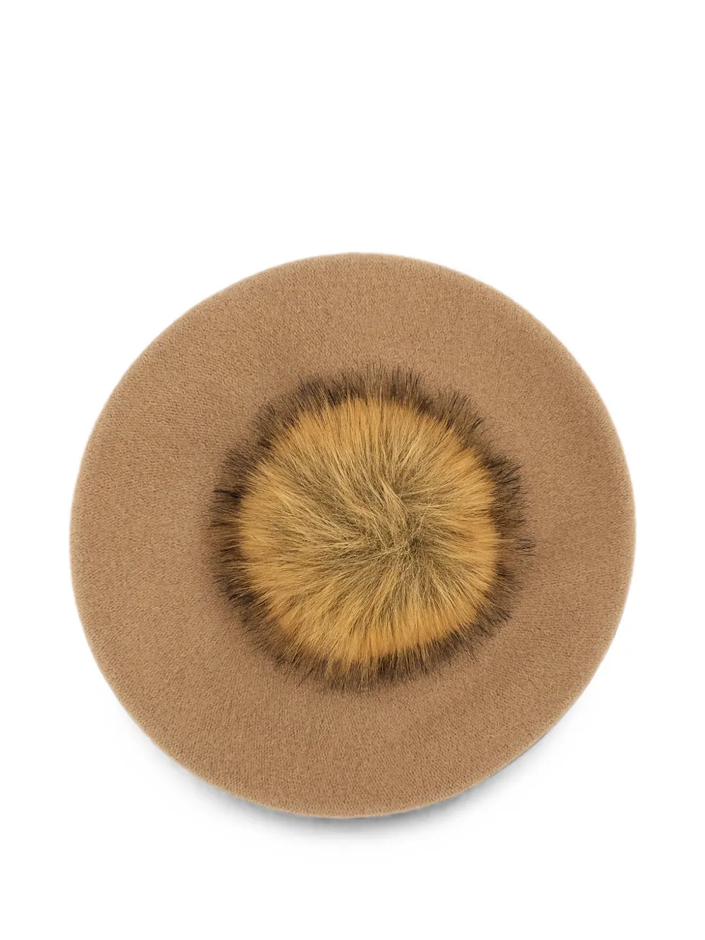 Borsalino pom-pom logo-plaque beret - Toni neutri