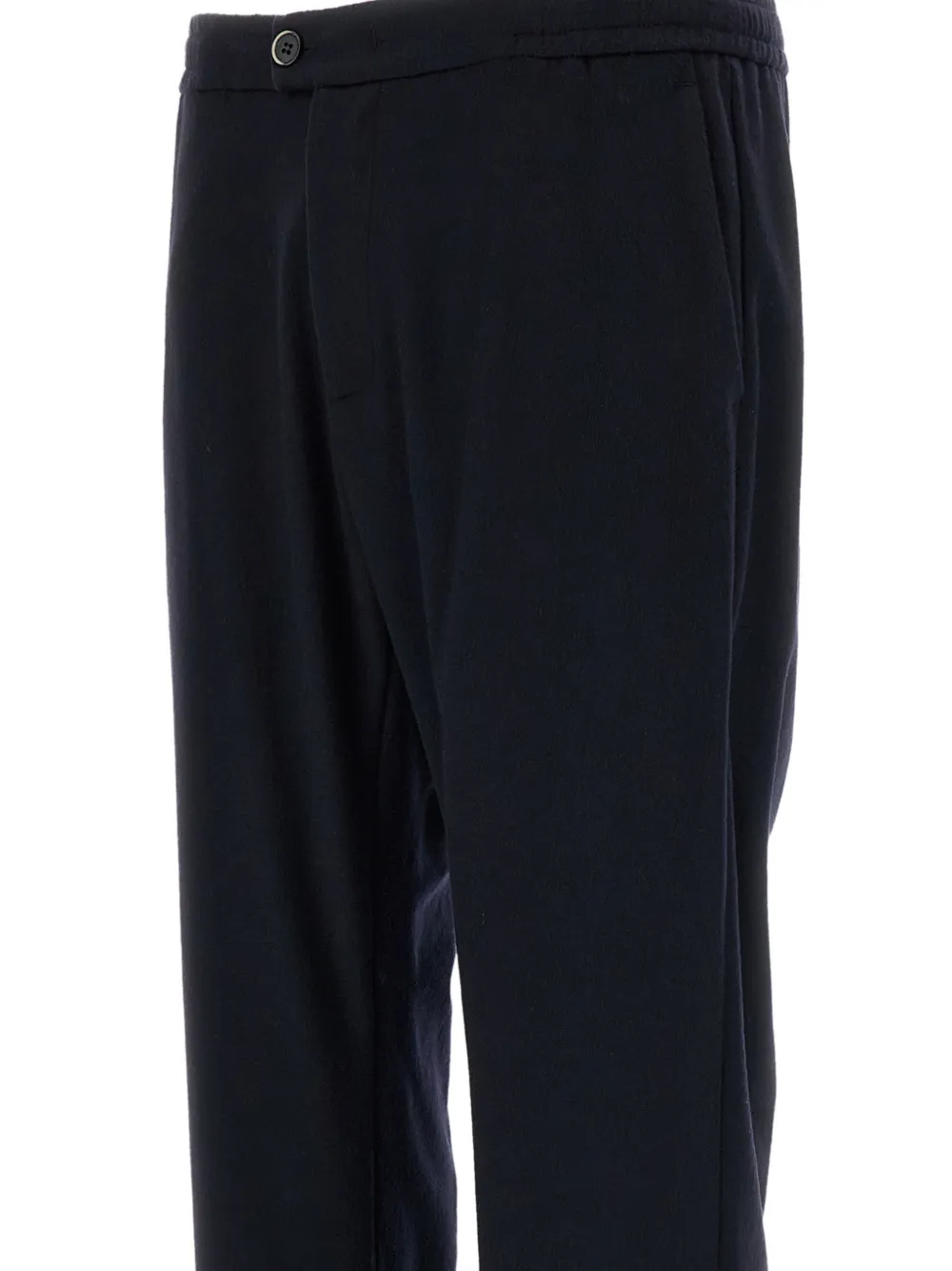Barena Elastische kasjmier broek met rechte pijpen Blauw
