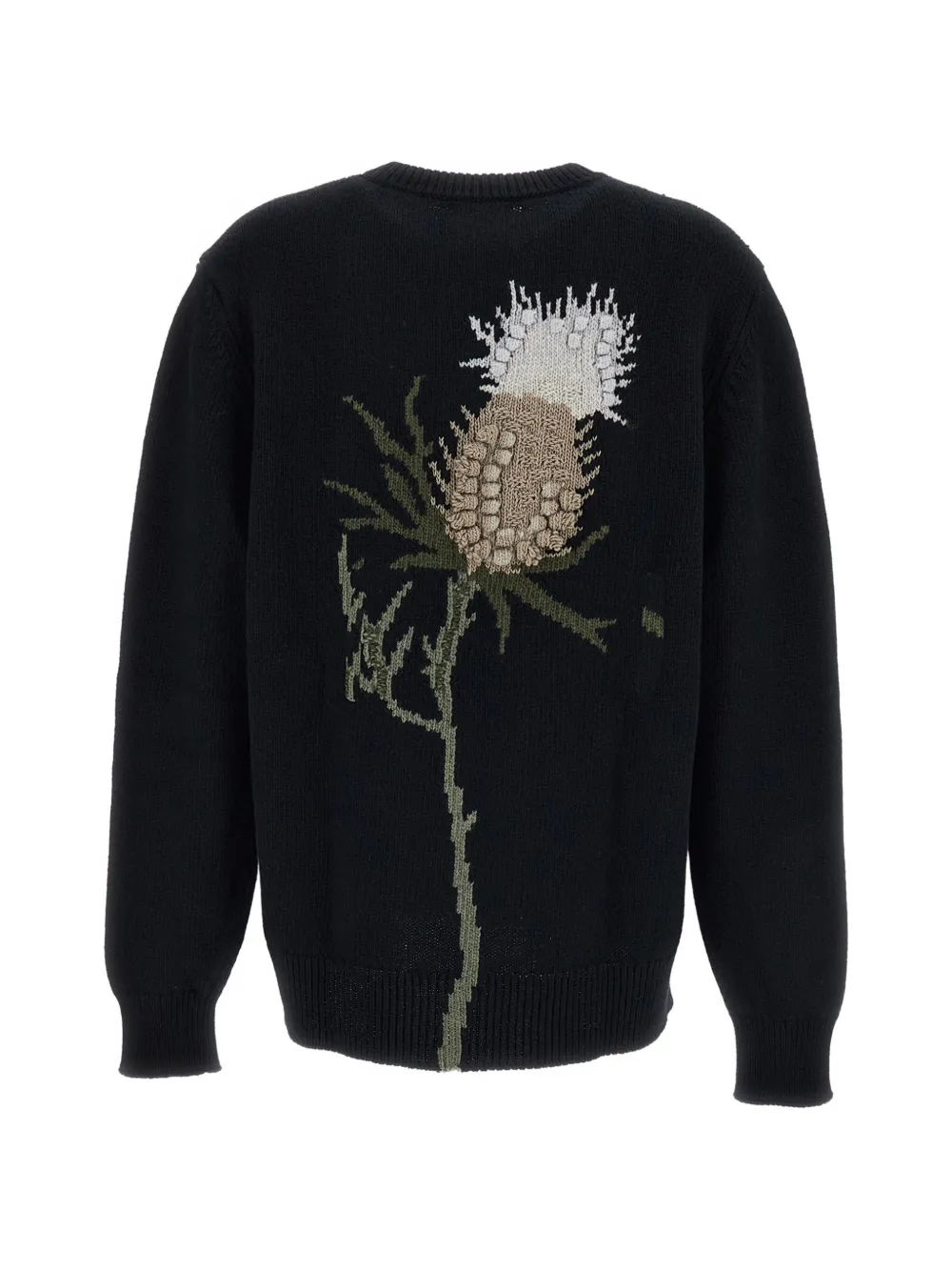 Barrie Scottish flower-motif sweater Zwart