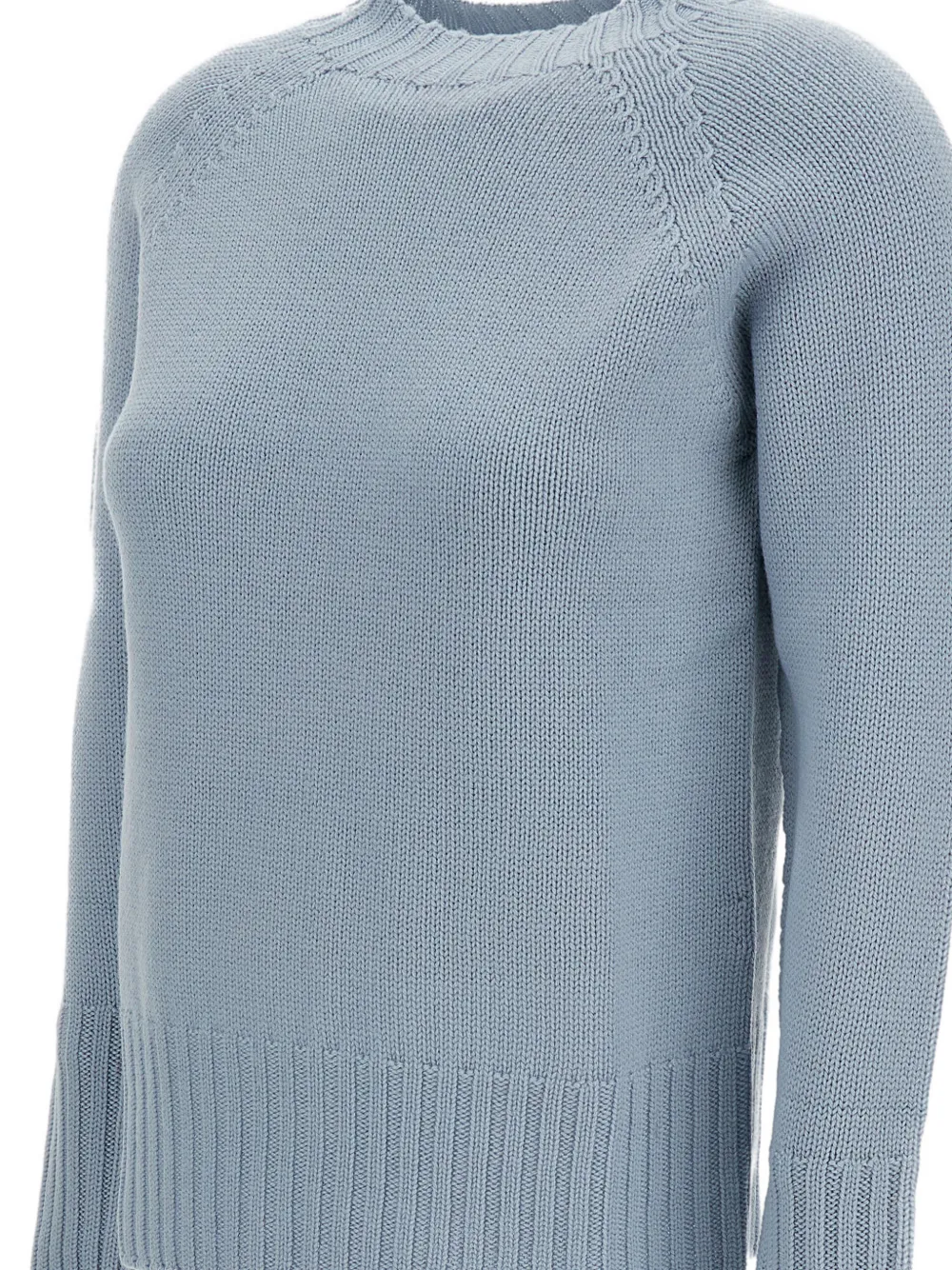 Drumohr Jersey gebreide trui met raglan mouwen Blauw