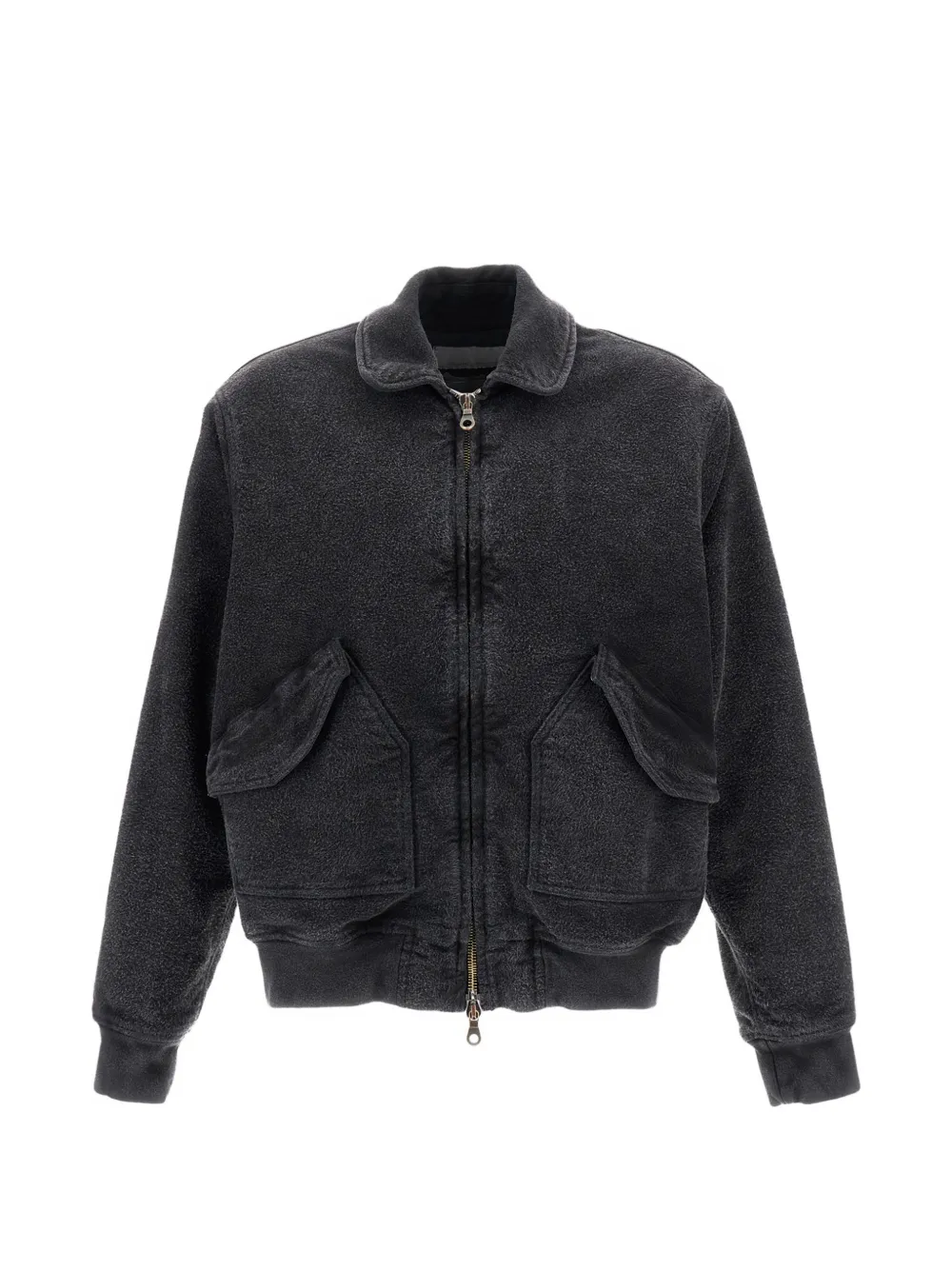 original vintage style Bomberjacke mit Reißverschluss - Grau