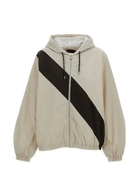 Wales Bonner diagonal-stripe hooded jacket