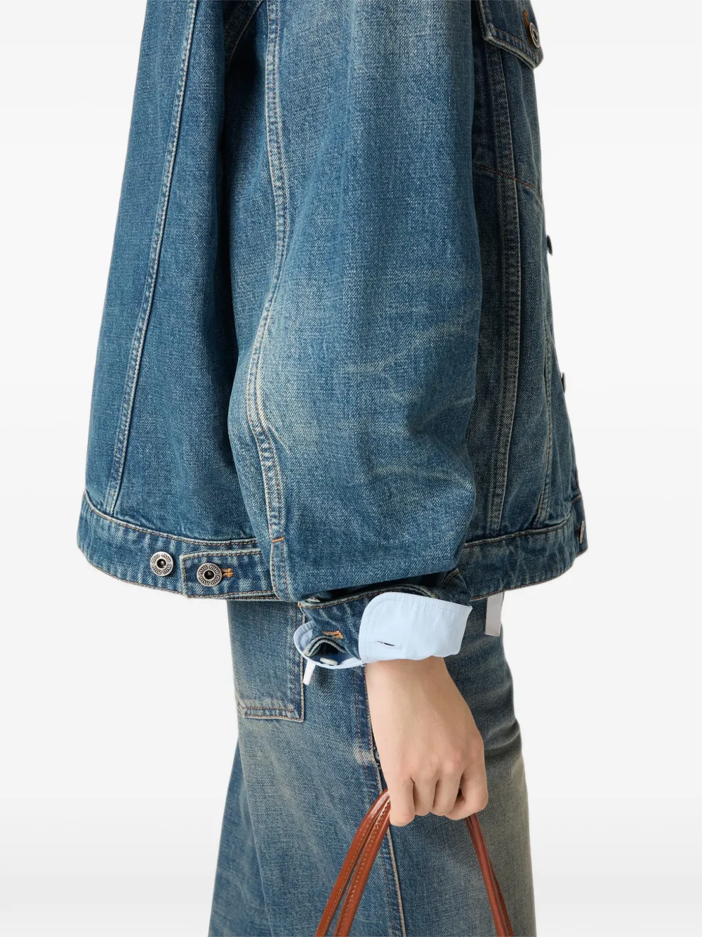 Miu Denim jack Blauw