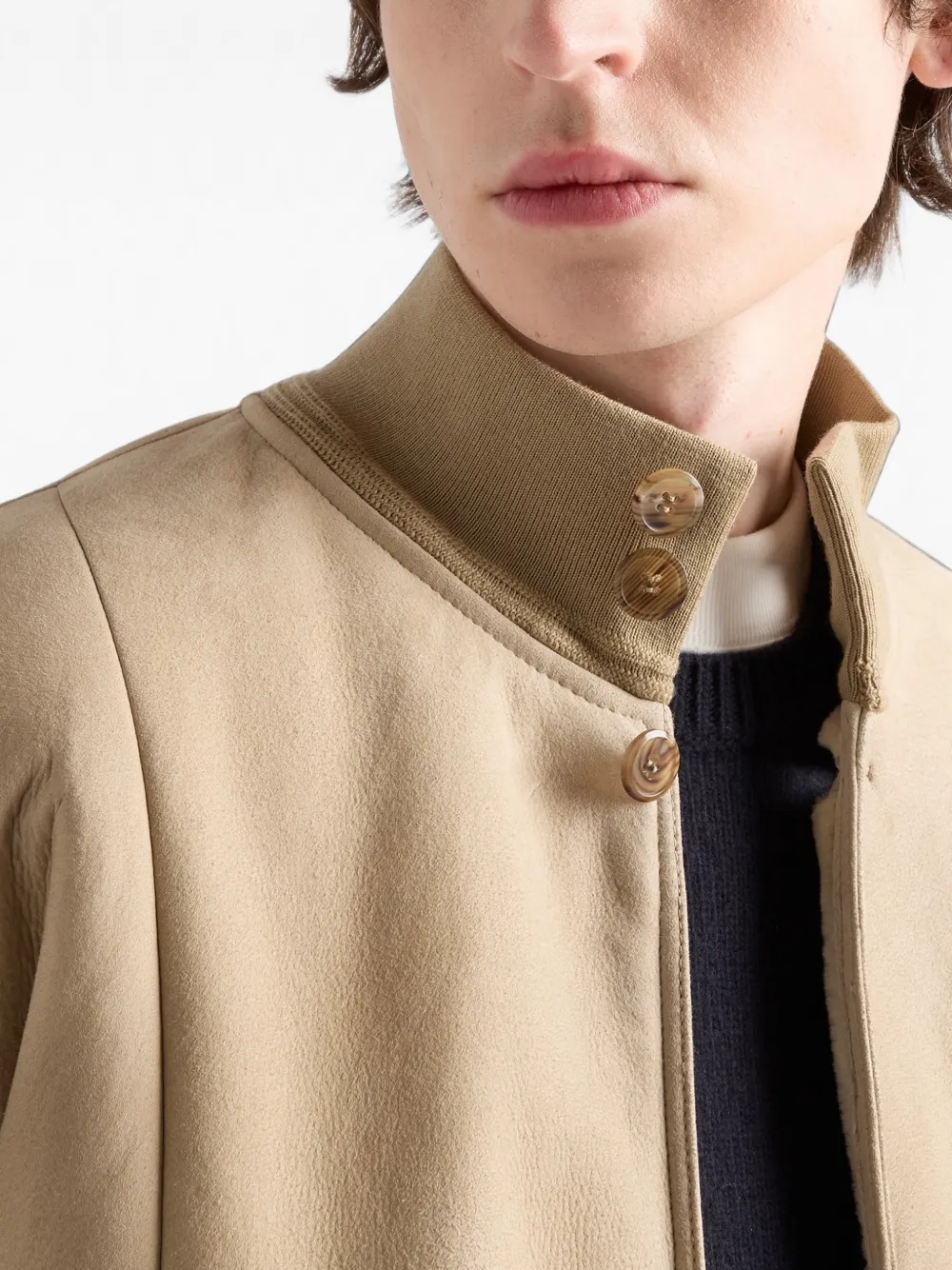 Prada Lammy bomberjack Beige