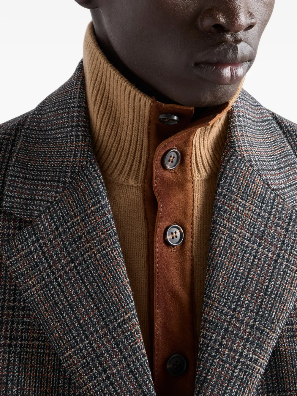 Prada Vest met contrasterende afwerking Beige