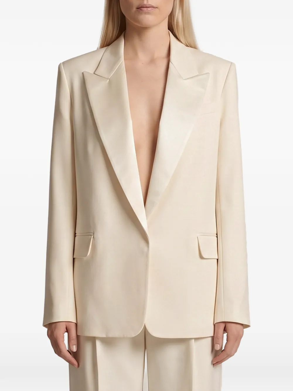 Federica Tosi single-breasted peak-lapel blazer - Weiß
