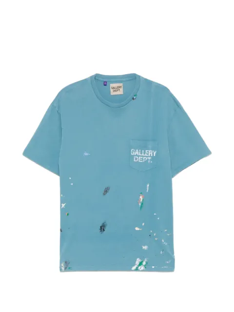 GALLERY DEPT. paint-splatter logo-print T-shirt