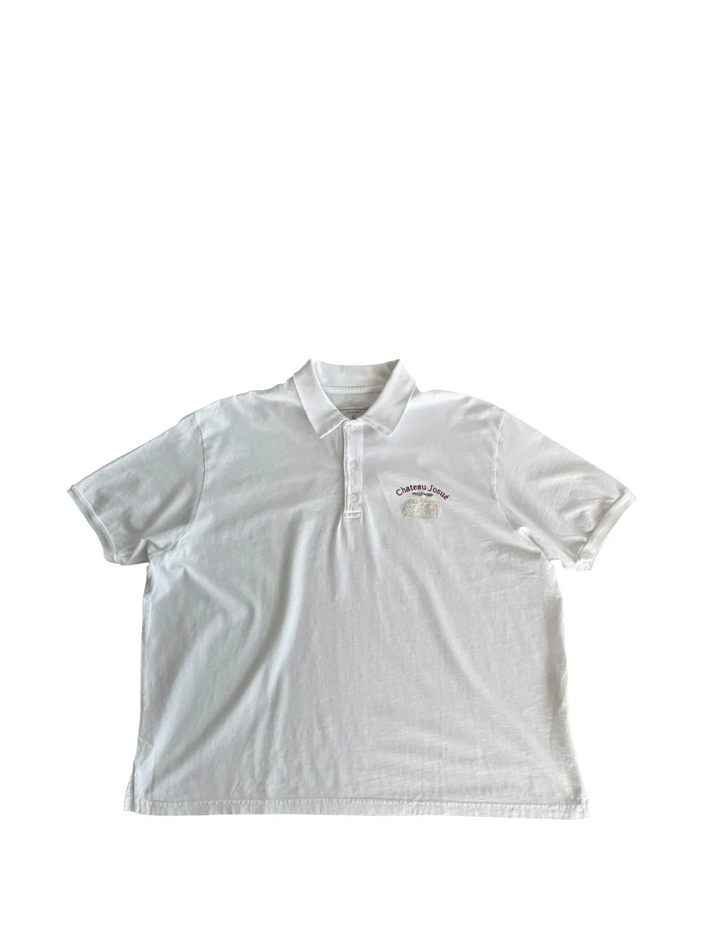 GALLERY DEPT. Chateau Josue embroidered polo shirt - Bianco