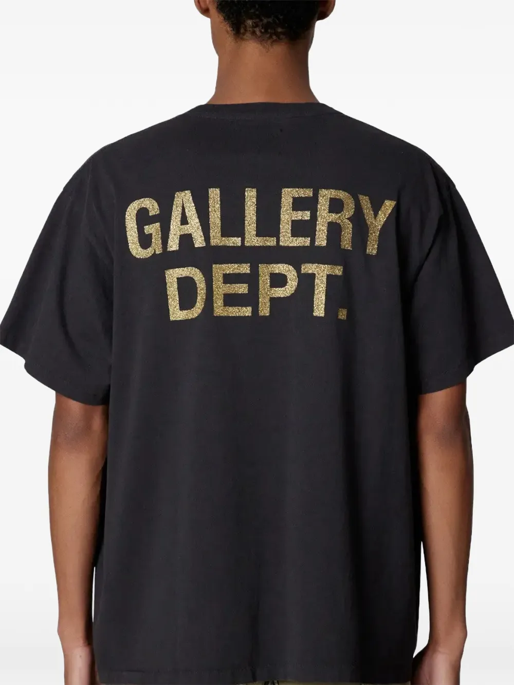 GALLERY DEPT. Palette T-shirt met glitter-logo Zwart