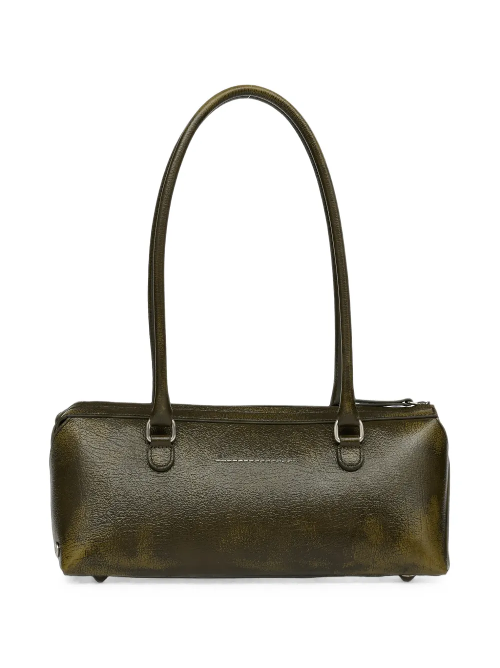 MM6 Maison Margiela Bauletto leren schoudertas Groen