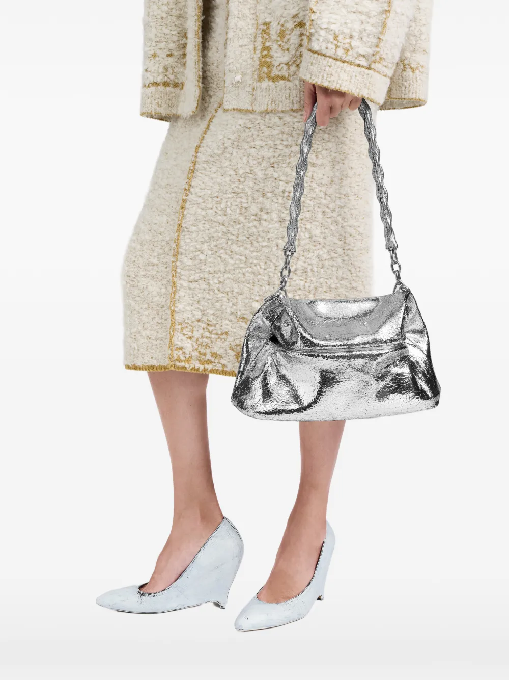 Maison Margiela Kleine Link tas Zilver