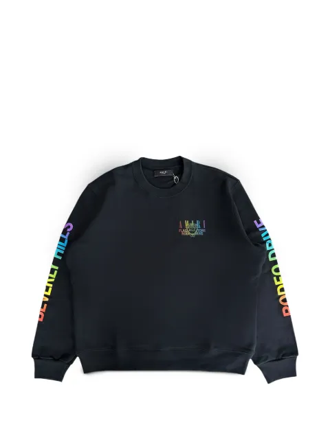 AMIRI Rainbow Beverly Hills logo-print sweater