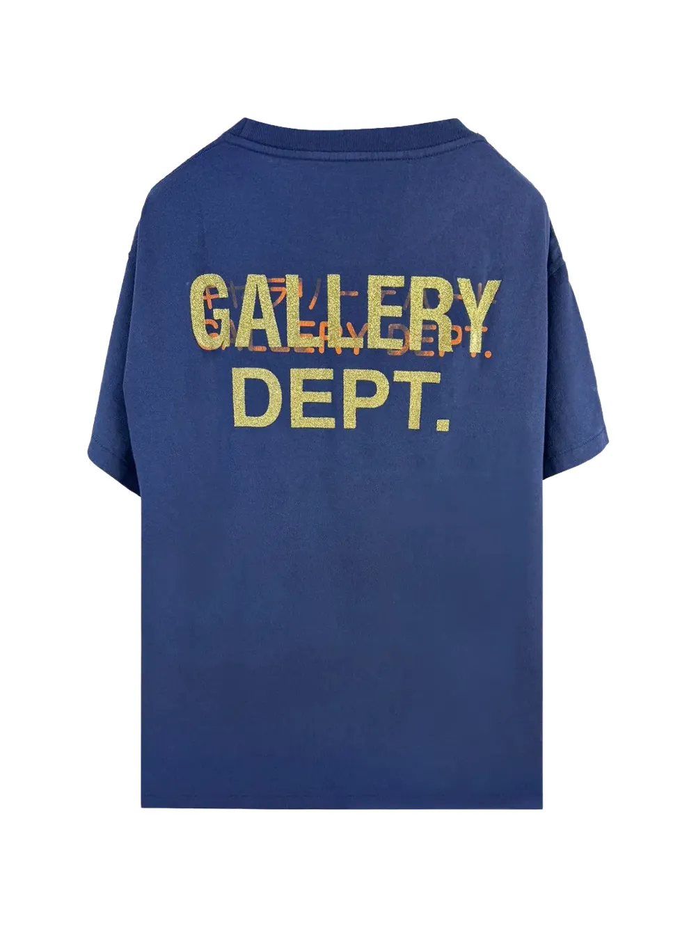 GALLERY DEPT. Tokyo T-shirt met glitter-logo Blauw