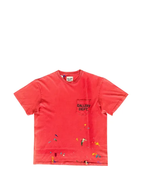 GALLERY DEPT. paint-splatter logo-print T-shirt