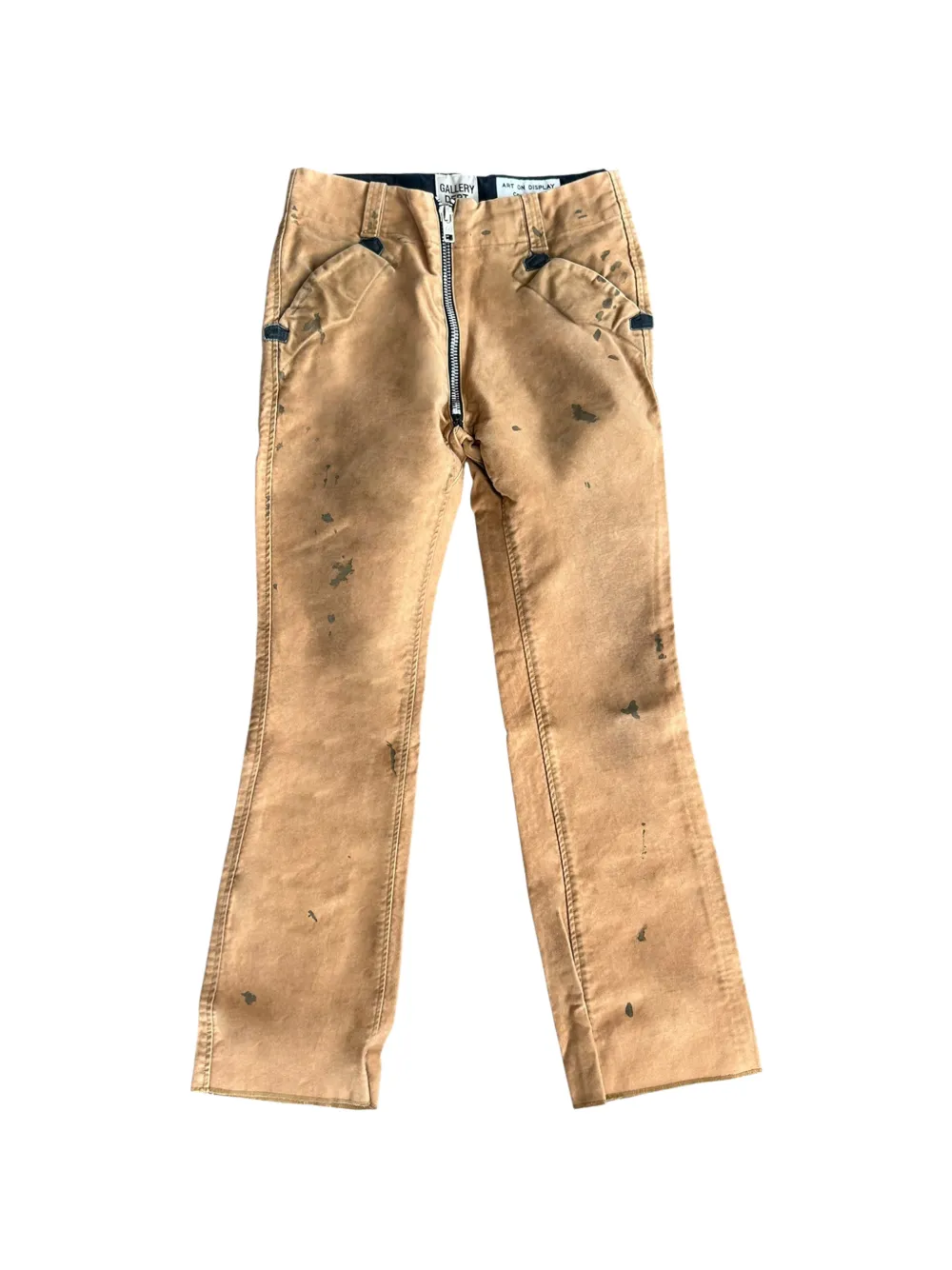 GALLERY DEPT. pantalon droit Hollywood à effet usé - Tons neutres GALLERY DEPT. pantalon droit Hollywood à effet usé - Tons neutres