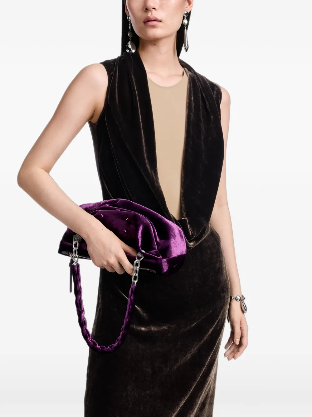 Maison Margiela Kleine Link tas Paars