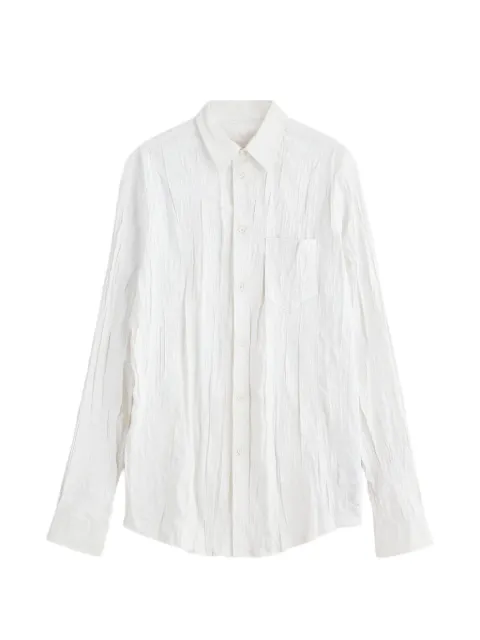 Maison Margiela bianchetto crinkled-effect shirt