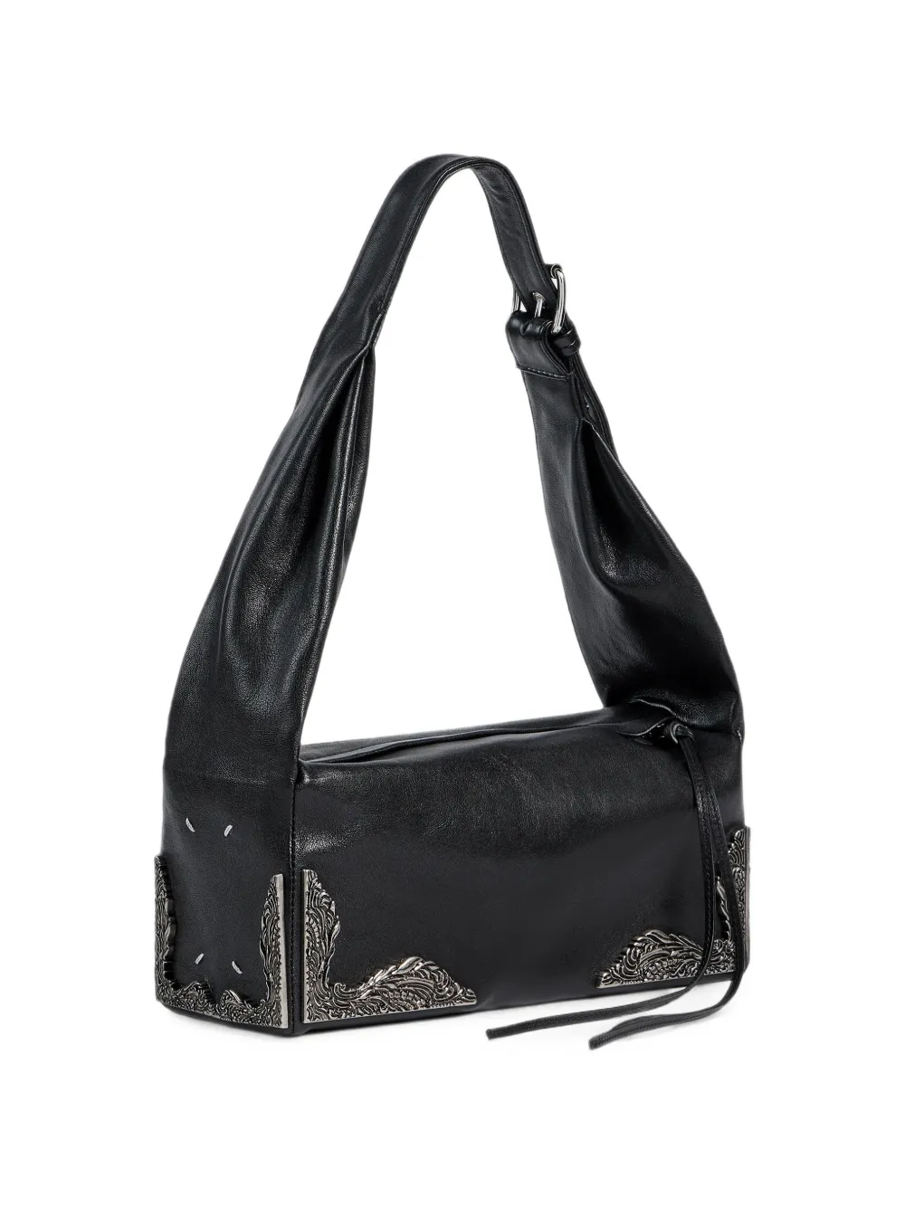 Maison Margiela Medium Box Bag East West tas Zwart