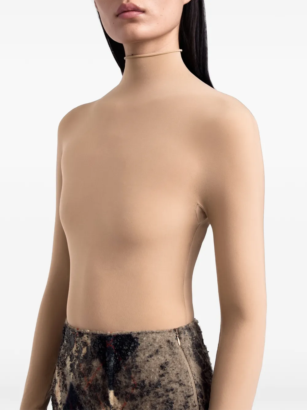 Maison Margiela Second Skin body met lange mouwen Beige