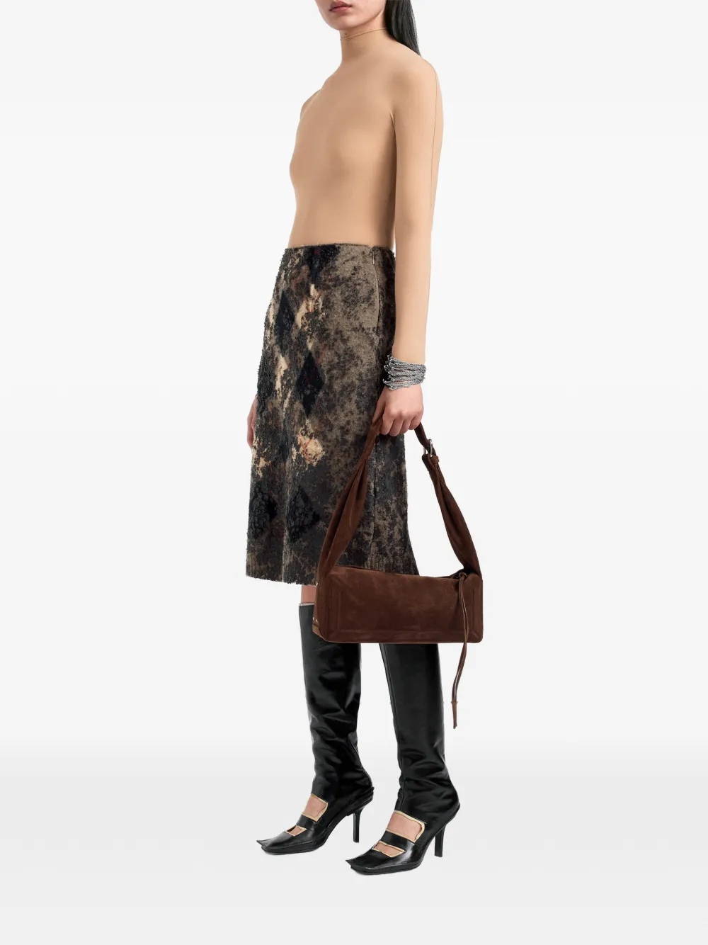 Maison Margiela Second Skin body met lange mouwen Beige