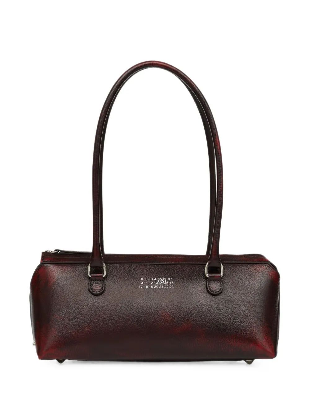 MM6 Maison Margiela Bauletto leren schoudertas Rood