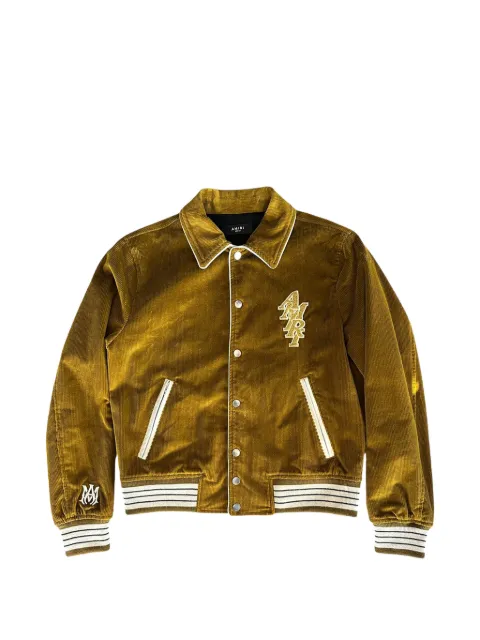 AMIRI corduroy logo-patch jacket
