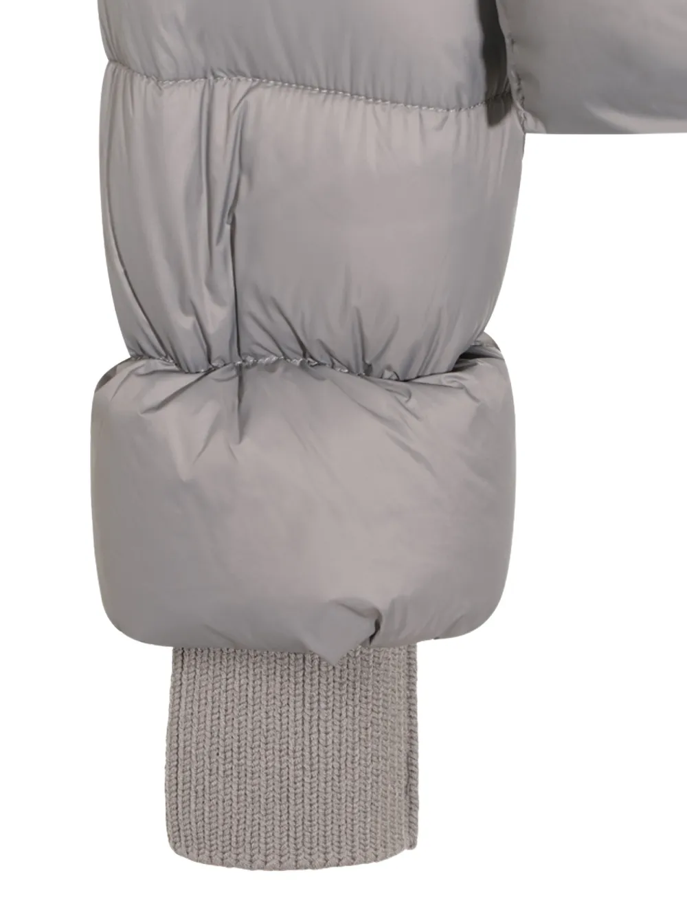 Rick Owens hooded padded jacket Grijs
