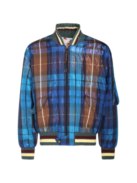 Vivienne Westwood tartan-print bomber jacket