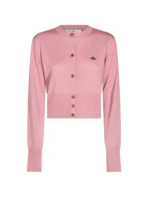 Vivienne Westwood Orb Embroidered Button Cardigan | Grey | FARFETCH