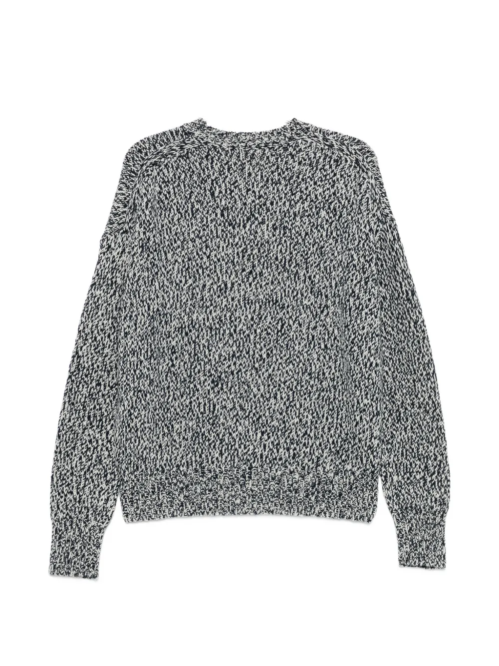 Plan C Muliné trui met ronde hals Blauw