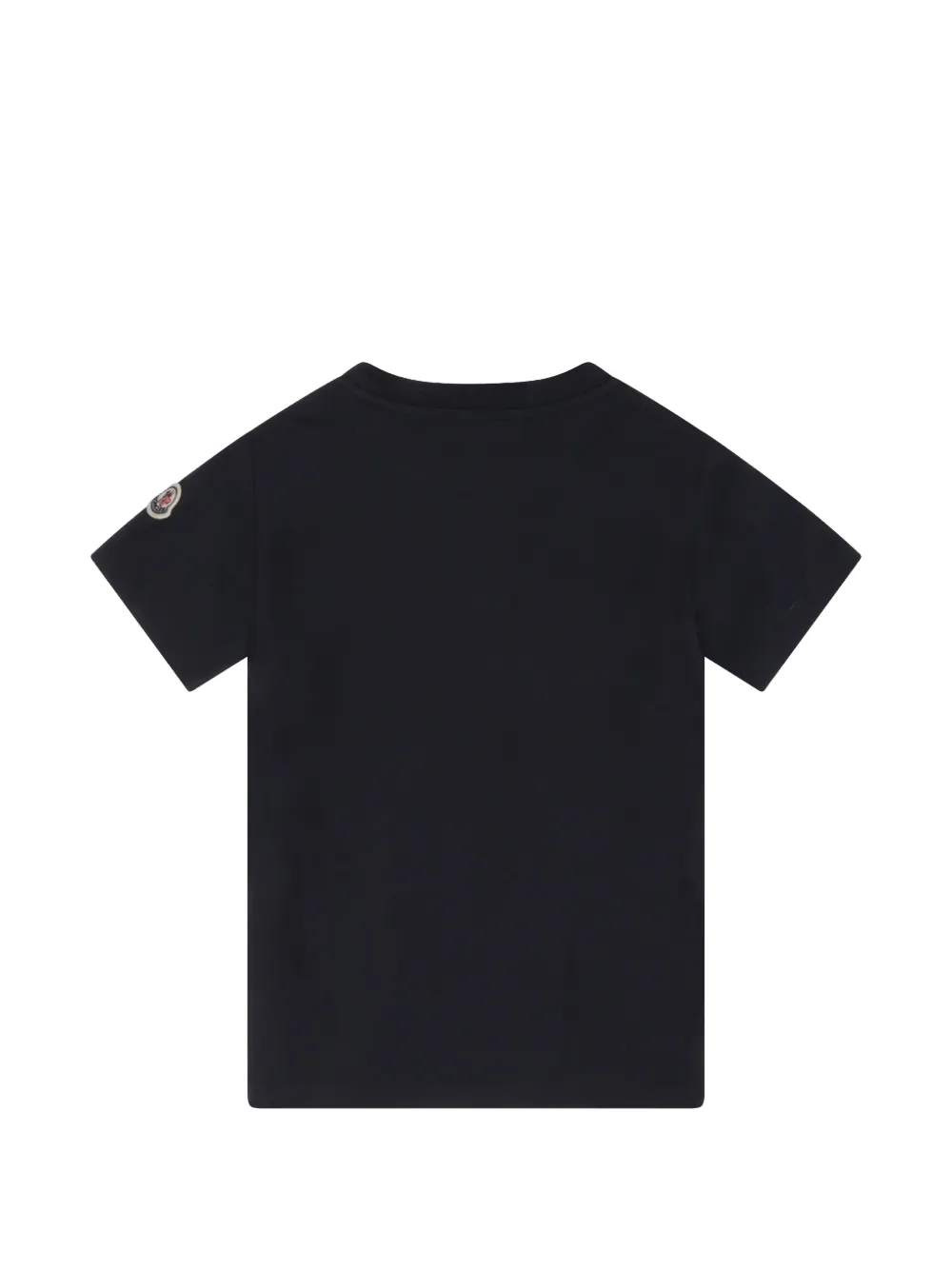 Moncler Enfant T-shirt met logopatch Zwart
