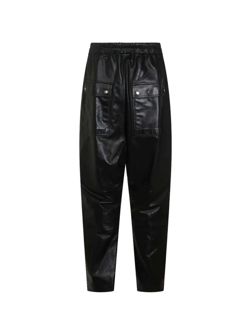 Rick Owens Bela leren broek met trekkoord Zwart