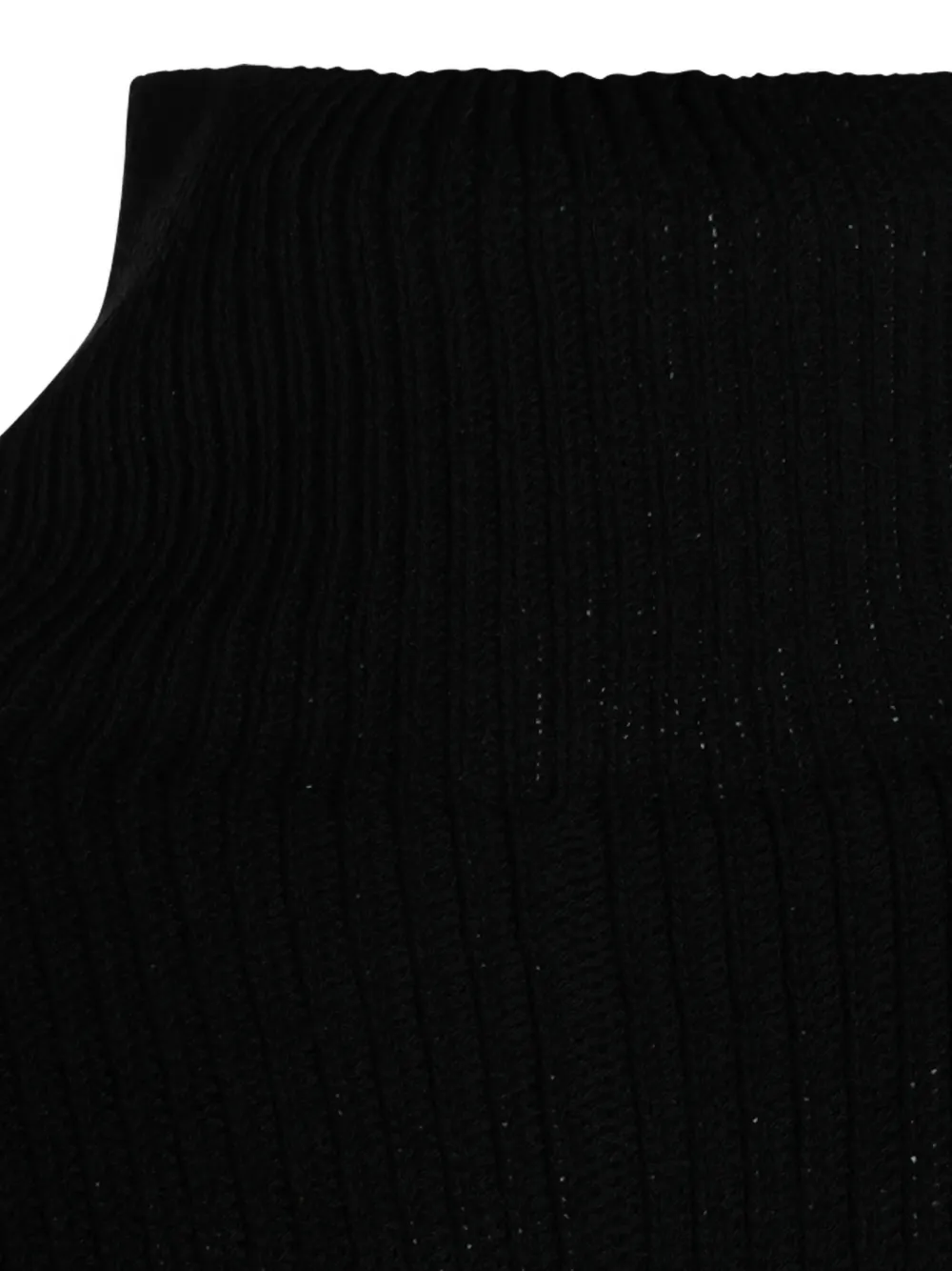 Rick Owens ribbed-knit roll-neck sweater Zwart