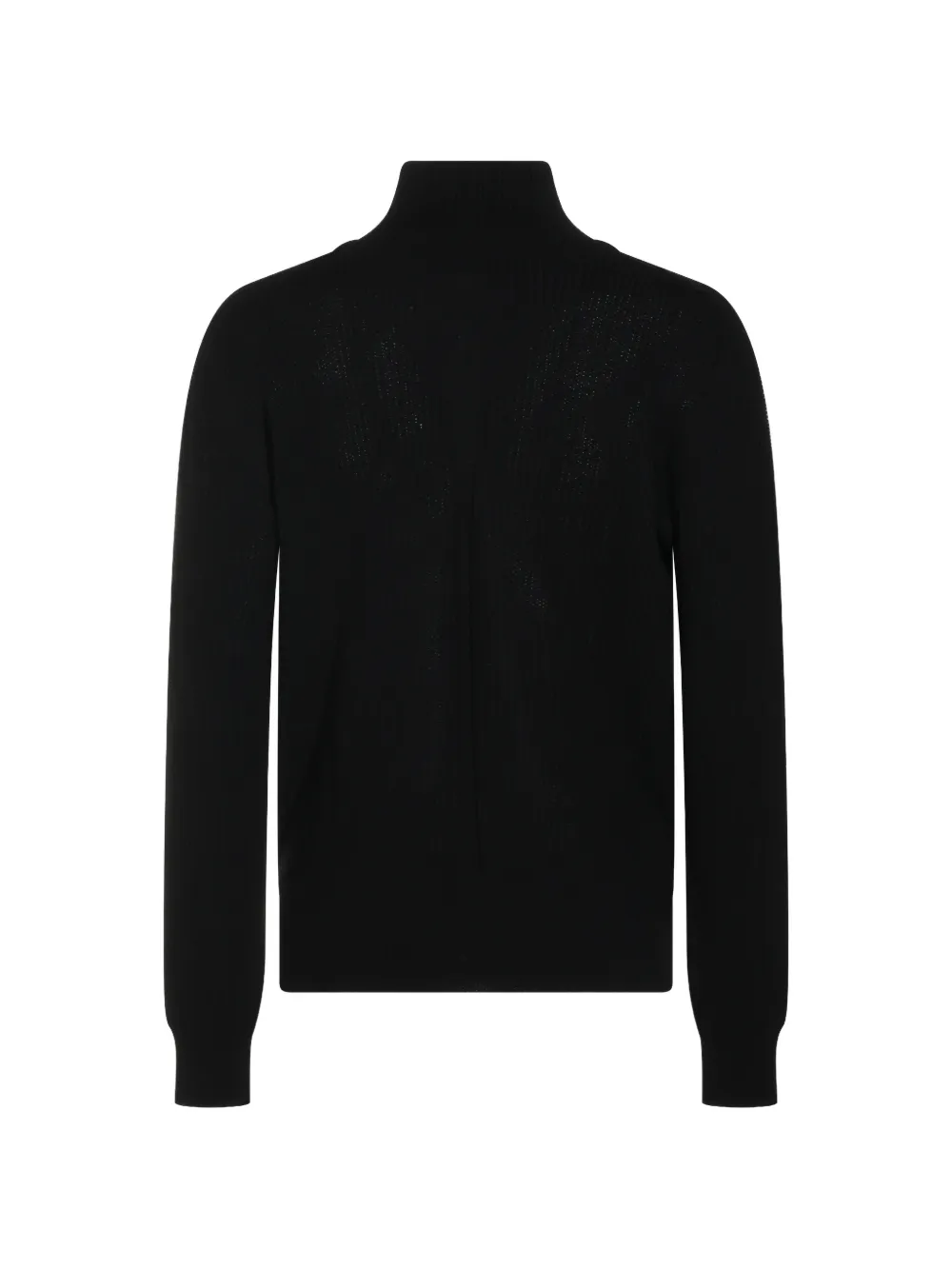 Rick Owens ribbed-knit roll-neck sweater Zwart