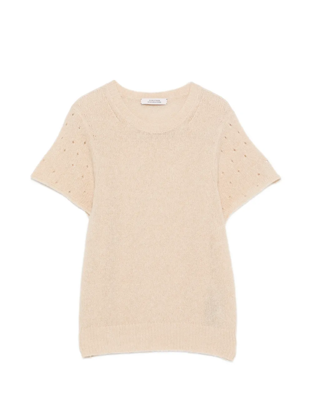 Dorothee Schumacher pointelle-knit cashmere sweater Beige