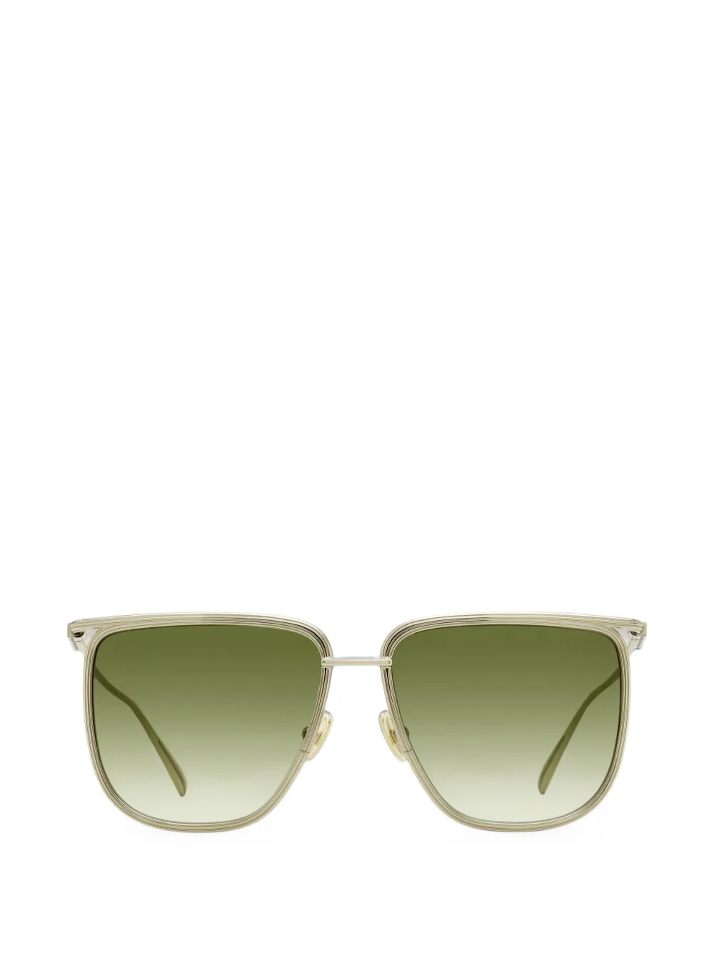 Ferragamo Eyewear Zonnebril met vierkant montuur Goud