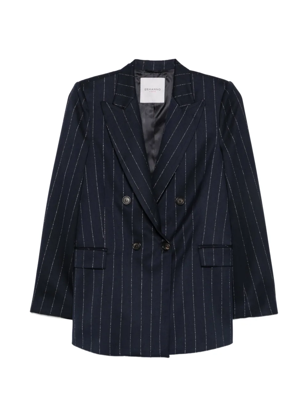 ERMANNO FIRENZE pinstripe double-breasted blazer