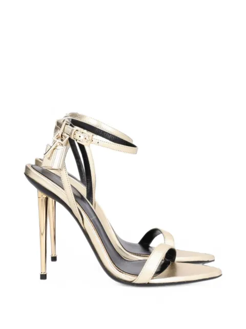 TOM FORD padlock pointed-toe sandals