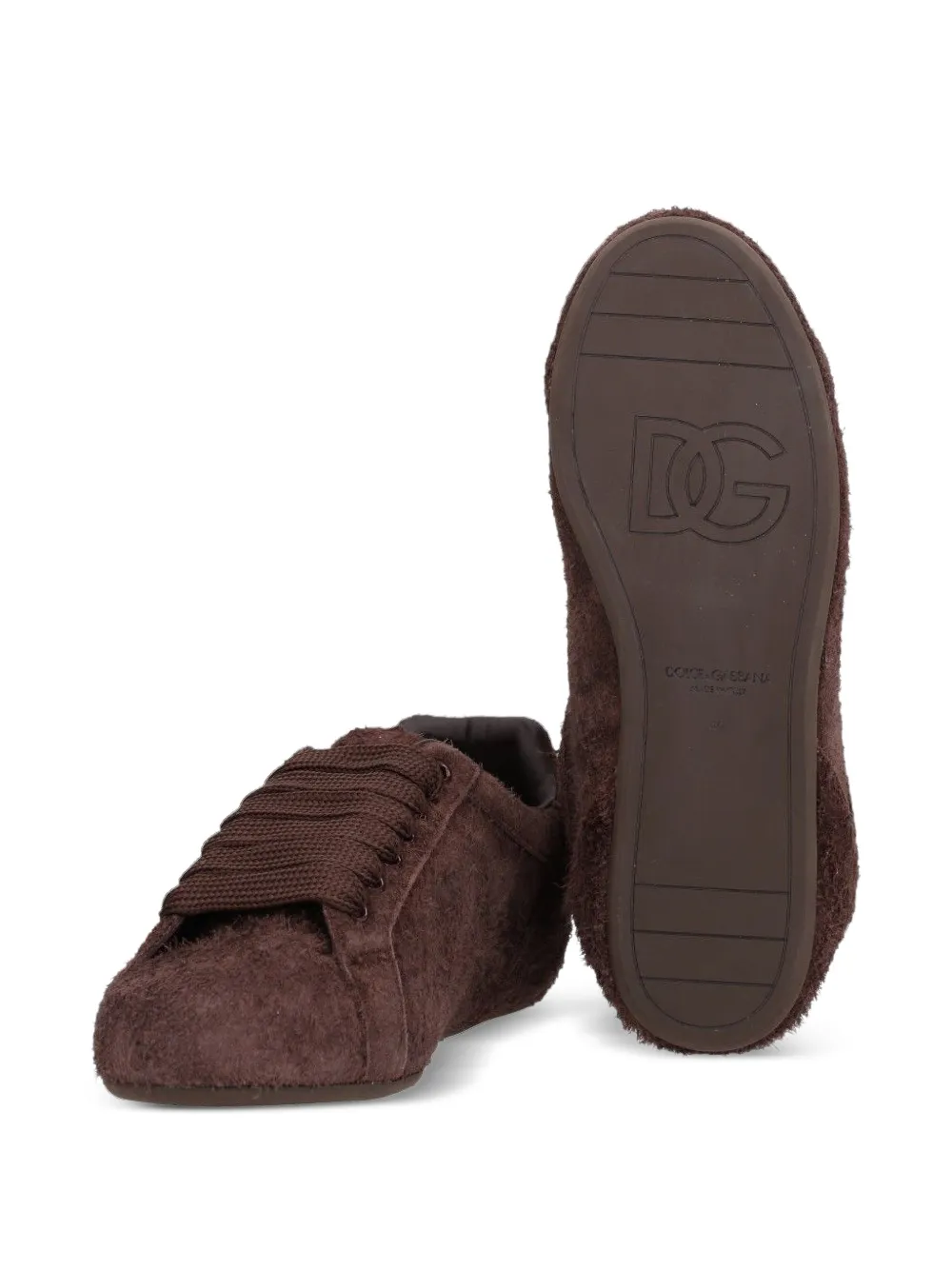 Dolce & Gabbana split leather Portofino Soft sneakers Bruin