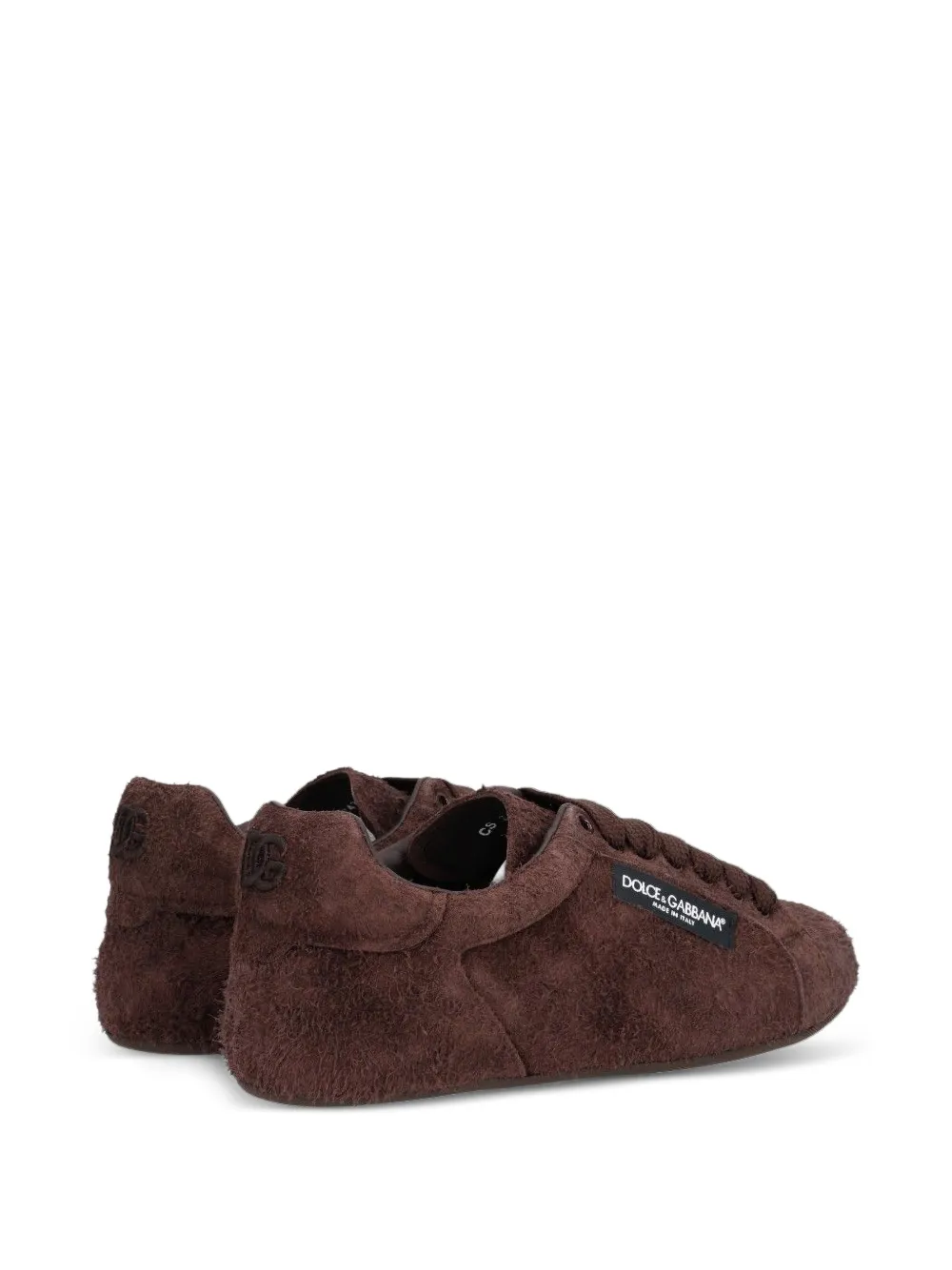 Dolce & Gabbana split leather Portofino Soft sneakers Bruin