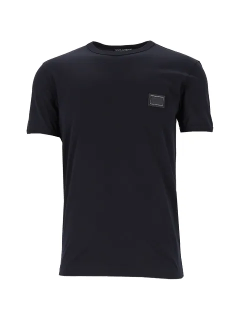 Dolce & Gabbana cotton T-shirt with logo plate
