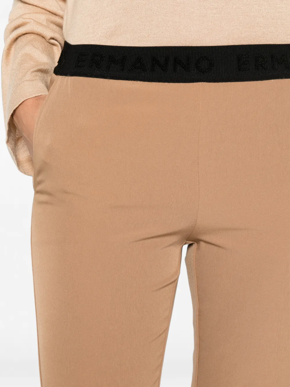 ERMANNO FIRENZE Slim-fit broek Bruin
