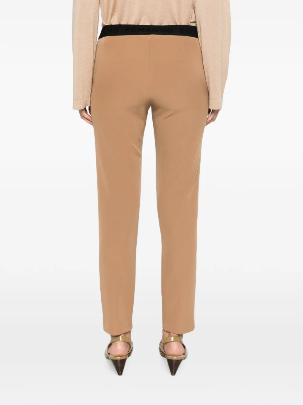 ERMANNO FIRENZE Slim-fit broek Bruin